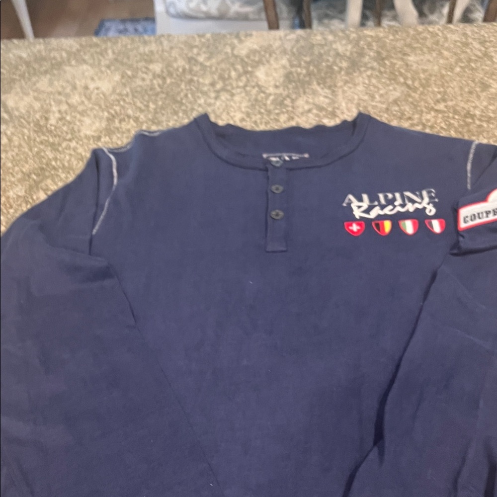 Alp n Rock Alpine Racing Navy Long Sleeve Shirt
